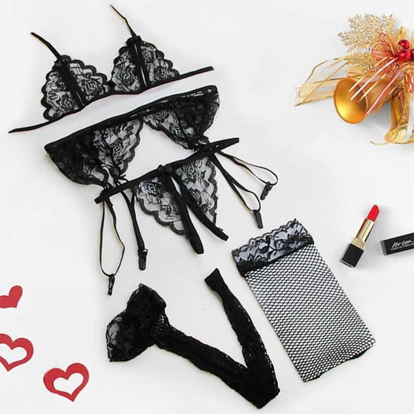 4pcs open pants garters & net stocking lingerie lace push up transparent bra and panty sets, Red;black
4pcs open pants garters & net stocking lingerie lace push up transparent bra and panty sets, Red;black