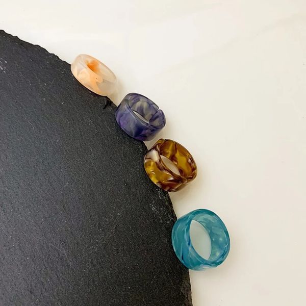korean transparent resin acrylic ring minimalist colorful geometric round opening rings for women girls fashion jewelry, Silver
korean transparent resin acrylic ring minimalist colorful geometric round opening rings for women girls fashion jewelry, Silver