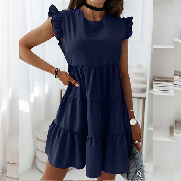 party kawaii ruffles purple butterfly sleeve beach dress plus size loose sundress women sweet cascading ruffle mini g1364 casual dresses, Black;gray
party kawaii ruffles purple butterfly sleeve beach dress plus size loose sundress women sweet cascading ruffle mini g1364 casual dresses, Black;gray