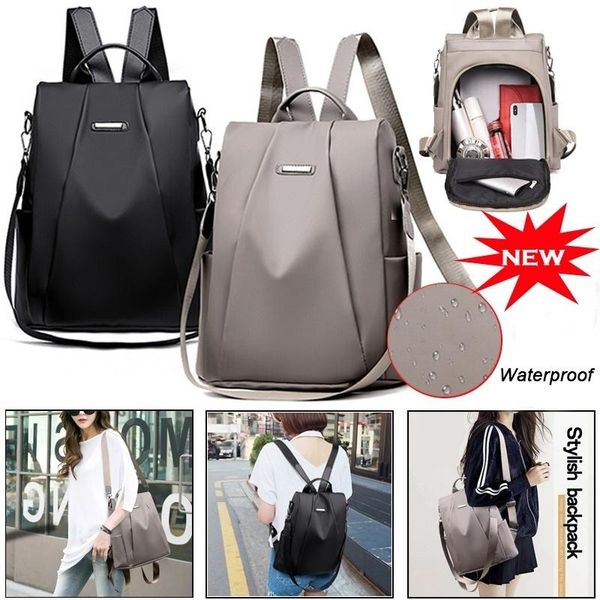 backpack women's anti theft oxford waterproof girl shoulder bags large capacity solid color simple style casual mochila travel
backpack women's anti theft oxford waterproof girl shoulder bags large capacity solid color simple style casual mochila travel