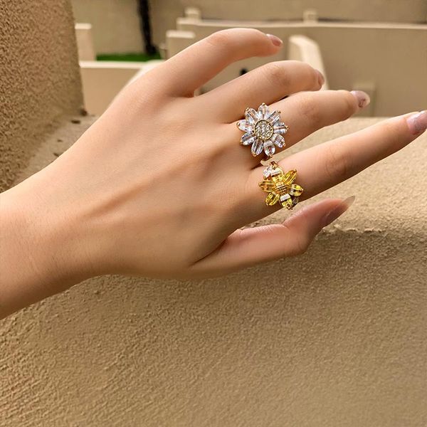 cluster rings brass with 18k gold zircon floral statement punk t show cocktail party weeding holiday ins rare elegance japan korean, Golden;silver
cluster rings brass with 18k gold zircon floral statement punk t show cocktail party weeding holiday ins rare elegance japan korean, Golden;silver