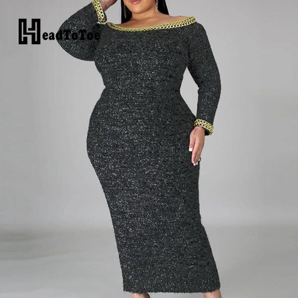 casual dresses effects chains fashion for women full mouth around the neck mid-calf oversized women's dress, Black;gray
casual dresses effects chains fashion for women full mouth around the neck mid-calf oversized women's dress, Black;gray