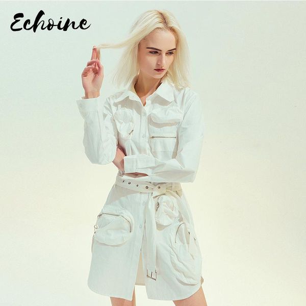 casual dresses turn-down collar full sleeves pocket zippers single breasted shirt dress autumn 2021 cover hips vestidos, Black;gray
casual dresses turn-down collar full sleeves pocket zippers single breasted shirt dress autumn 2021 cover hips vestidos, Black;gray