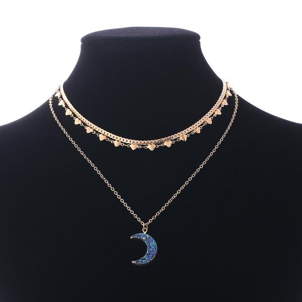 chains taobao tmall selling joker sautoir multilayer color crescent peach heart necklace fashion chain xl778 by hand, Silver
chains taobao tmall selling joker sautoir multilayer color crescent peach heart necklace fashion chain xl778 by hand, Silver