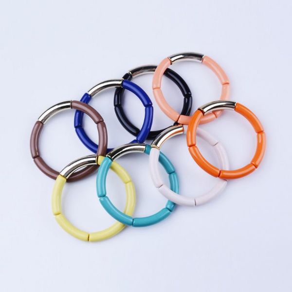 bangle 2021 bohemian matching bracelet acrylic elastic thin beaded colors elbow metal copper wafer gold plating bracelets, Black
bangle 2021 bohemian matching bracelet acrylic elastic thin beaded colors elbow metal copper wafer gold plating bracelets, Black