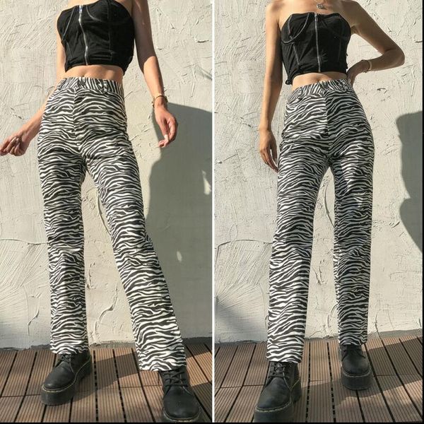 chic womens pant fashion women white and black animal zebra print trousers high waist female flares pants street wear, Black;white
chic womens pant fashion women white and black animal zebra print trousers high waist female flares pants street wear, Black;white