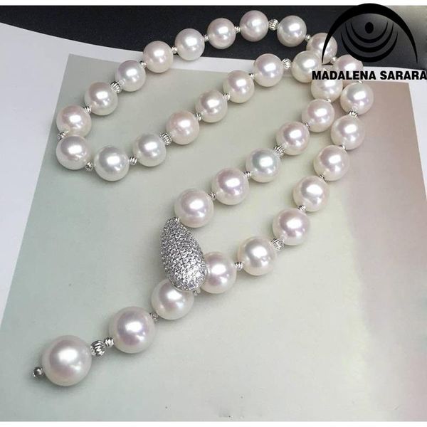 9mm Freshwater Pearl Chain Necklace Natural White Beaded Making 18" Chokers, Golden;silver
9mm Freshwater Pearl Chain Necklace Natural White Beaded Making 18" Chokers, Golden;silver