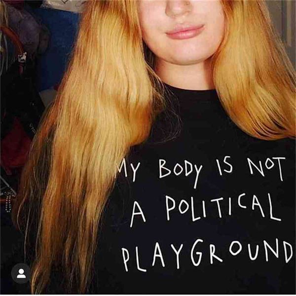 my body is not political play ground letter printed t shirt women street style outfit cotton short sleeve tee 210512, White
my body is not political play ground letter printed t shirt women street style outfit cotton short sleeve tee 210512, White