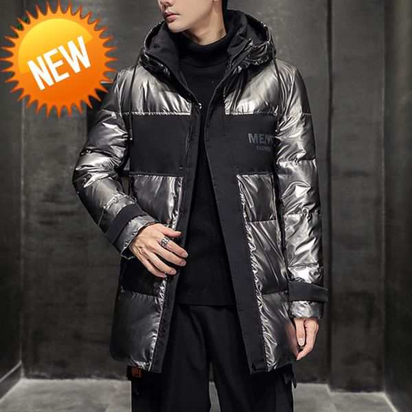 mid-length down coats men winter thick white duck jackets male clothing fashion glossy hooded warm parkas jaqueta masculina, Black
mid-length down coats men winter thick white duck jackets male clothing fashion glossy hooded warm parkas jaqueta masculina, Black