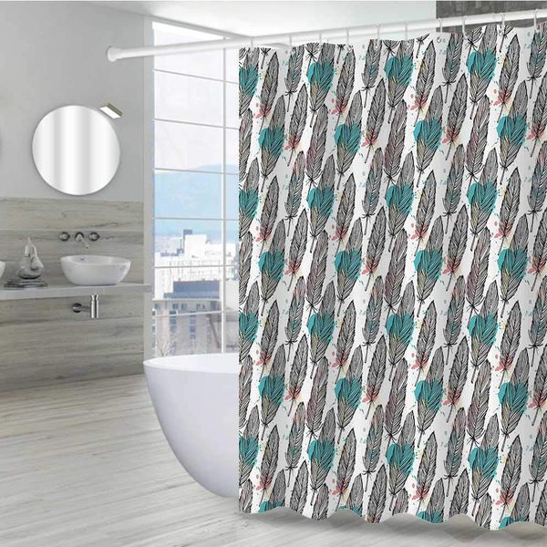 modern decor shower curtains in bath 72" w x 72" l, animal feathers sketchy with colored background artwork rust-resistant
modern decor shower curtains in bath 72" w x 72" l, animal feathers sketchy with colored background artwork rust-resistant