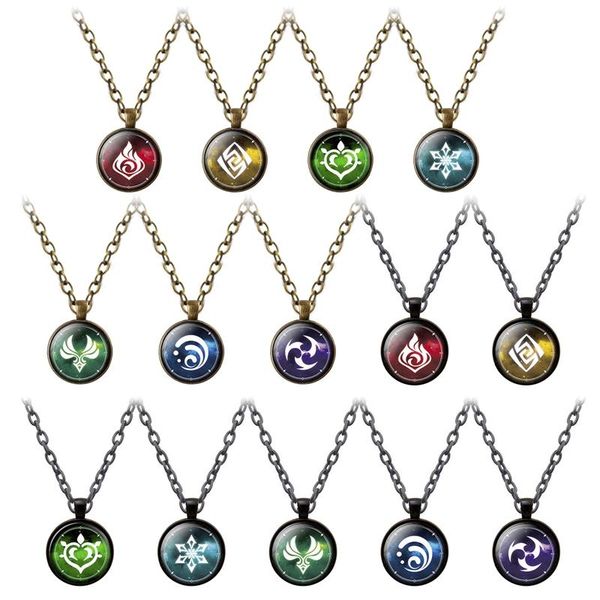keychains genshin impact glow in the dark necklace eye of god fire wind water grass thunder glass pendant luminous necklaces, Silver
keychains genshin impact glow in the dark necklace eye of god fire wind water grass thunder glass pendant luminous necklaces, Silver