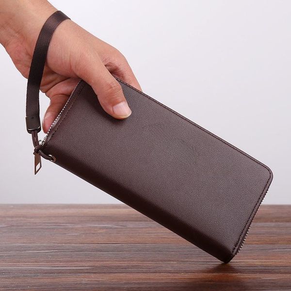 wallets long business card holder fashion noble mobile phone bag zipper purse handbag coin leather large capacity men's wallet, Red;black
wallets long business card holder fashion noble mobile phone bag zipper purse handbag coin leather large capacity men's wallet, Red;black