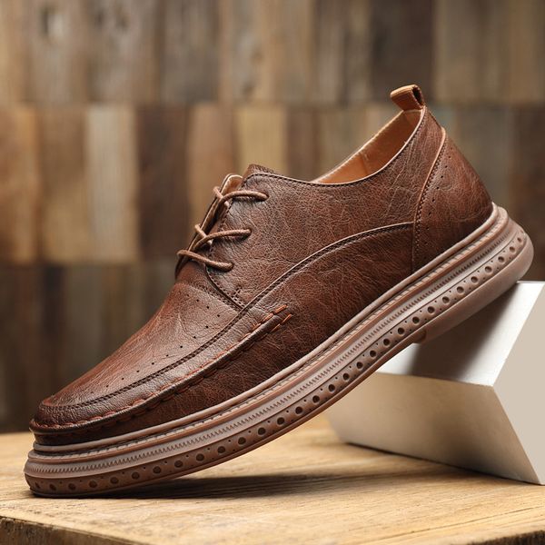 mens shoes low-cut leather shoes british style joker winter brown tooling shoes mens casual big head leather, Black
mens shoes low-cut leather shoes british style joker winter brown tooling shoes mens casual big head leather, Black
