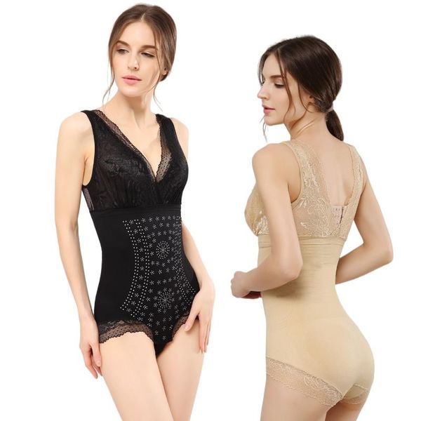 women's breathable shaping bodysuits lace edge one piece underwear shapers, Black;white
women's breathable shaping bodysuits lace edge one piece underwear shapers, Black;white