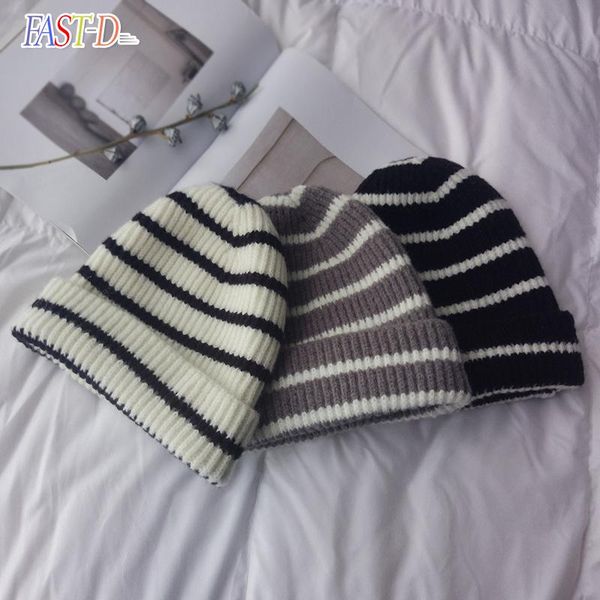 beanies 2021 hat ladies autumn and winter all-match striped woolen plus velvet thickening warm knitted wool ball head cold
beanies 2021 hat ladies autumn and winter all-match striped woolen plus velvet thickening warm knitted wool ball head cold