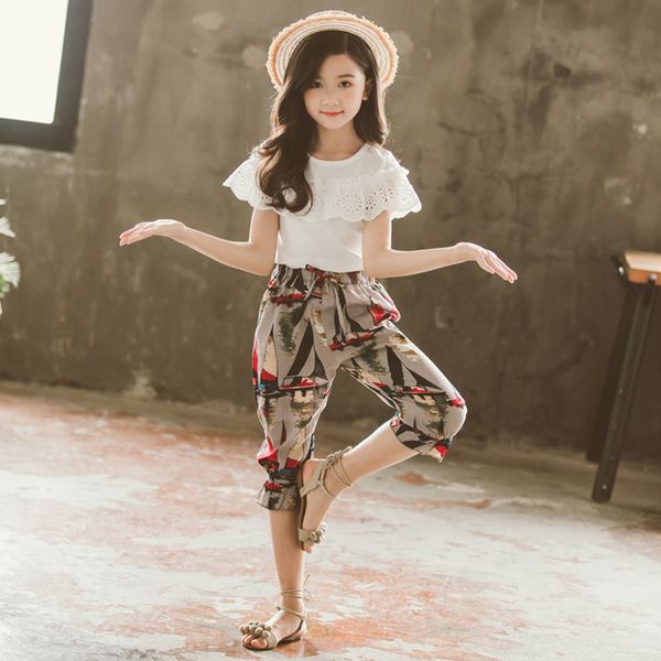 kids summer clothes girls lace tshirt + floral short girls outfits lace kids girl clothes set casual style kids tracksuit, White
kids summer clothes girls lace tshirt + floral short girls outfits lace kids girl clothes set casual style kids tracksuit, White