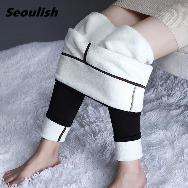 women's pants & capris seoulish autumn winter 2021 skinny womens velvet thicken slimming cashmere warmed leggings with fleece female, Black;white
women's pants & capris seoulish autumn winter 2021 skinny womens velvet thicken slimming cashmere warmed leggings with fleece female, Black;white