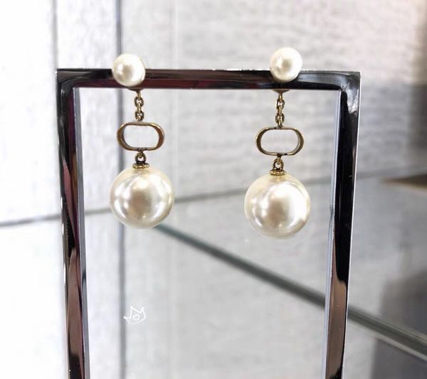 fashion pearl earrings aretes for women party wedding lovers gift jewelry engagement with box lz521, Golden
fashion pearl earrings aretes for women party wedding lovers gift jewelry engagement with box lz521, Golden