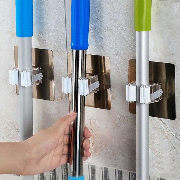 1pcs adhesive multi-purpose hooks wall mounted mop organizer holder rack brush broom hanger hook kitchen bathroom strong & rails
1pcs adhesive multi-purpose hooks wall mounted mop organizer holder rack brush broom hanger hook kitchen bathroom strong & rails
