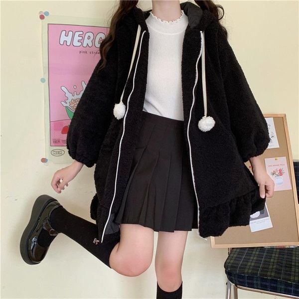 women's jackets long sleeve oversize sweatshirt jacket coat outerwear fall winter women kawaii ear fuzzy fluffy hooded hoo, Black;brown
women's jackets long sleeve oversize sweatshirt jacket coat outerwear fall winter women kawaii ear fuzzy fluffy hooded hoo, Black;brown