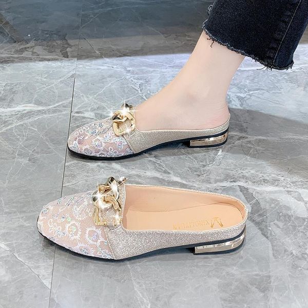 slippers femmes chaussures women shoes mulher gato autumn and winter wear muller net red lazy flat baotou half zapatillas, Black
slippers femmes chaussures women shoes mulher gato autumn and winter wear muller net red lazy flat baotou half zapatillas, Black