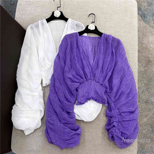 blouses holiday beach seaside crop women spring summer v-neck long sleeve ny short chiffon shirt blouses blusas, White
blouses holiday beach seaside crop women spring summer v-neck long sleeve ny short chiffon shirt blouses blusas, White