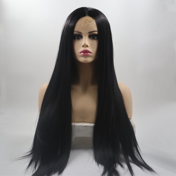 80cm long straight synthetic lace front wig simulation human hair wigs black color perruques de cheveux humains for women fy259, Black;brown
80cm long straight synthetic lace front wig simulation human hair wigs black color perruques de cheveux humains for women fy259, Black;brown
