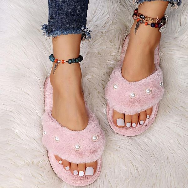 slippers women's loafers flip flops plush warm home furry shoes soft sandals comfy female trendy, Black
slippers women's loafers flip flops plush warm home furry shoes soft sandals comfy female trendy, Black