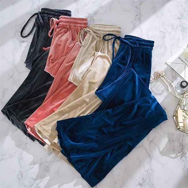 women pants harajuku high waist wide leg winter ladies black pants autumn warm lace up loose trousers women plus size 211008, Black;white
women pants harajuku high waist wide leg winter ladies black pants autumn warm lace up loose trousers women plus size 211008, Black;white