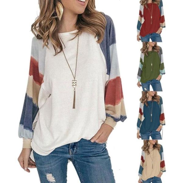 women's t-shirt women watercolor balloon long sleeves loose t-shirts round neck pullover e56b, White
women's t-shirt women watercolor balloon long sleeves loose t-shirts round neck pullover e56b, White