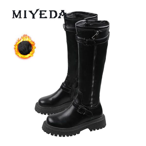 boots miyeda thick bottom women chunky heels knee-high platform botas zipper double buckle trendy winter female shoes, Black
boots miyeda thick bottom women chunky heels knee-high platform botas zipper double buckle trendy winter female shoes, Black
