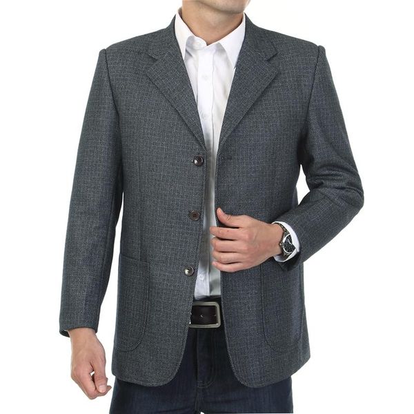 men's suits & blazers waeolsa men gray small plaid suit jackets man spring autumn outfits male blend blazer elegant business casual coa, White;black
men's suits & blazers waeolsa men gray small plaid suit jackets man spring autumn outfits male blend blazer elegant business casual coa, White;black