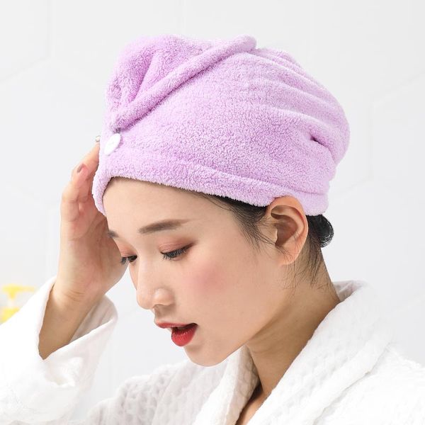towel soft shower cap dry hair thicken coral fleece female water absorption quick bathroom home
towel soft shower cap dry hair thicken coral fleece female water absorption quick bathroom home