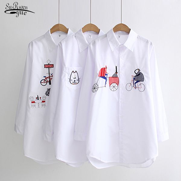 white shirt women casual button female blouse long sleeve cotton embroidery lady chemisier femme 5083 50 210508
white shirt women casual button female blouse long sleeve cotton embroidery lady chemisier femme 5083 50 210508