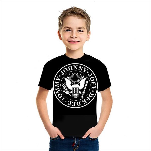 summer boys girls 3d the ramones t shirt childrens middle east short sleeve personalized harajuku top, Blue
summer boys girls 3d the ramones t shirt childrens middle east short sleeve personalized harajuku top, Blue