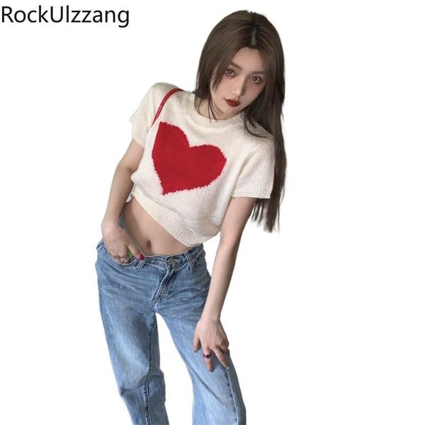 women's t-shirt cute love graphic short sleeve knit crop women bandage kawaii summer korean fashion t shirt cropped aesthetic casual, White
women's t-shirt cute love graphic short sleeve knit crop women bandage kawaii summer korean fashion t shirt cropped aesthetic casual, White