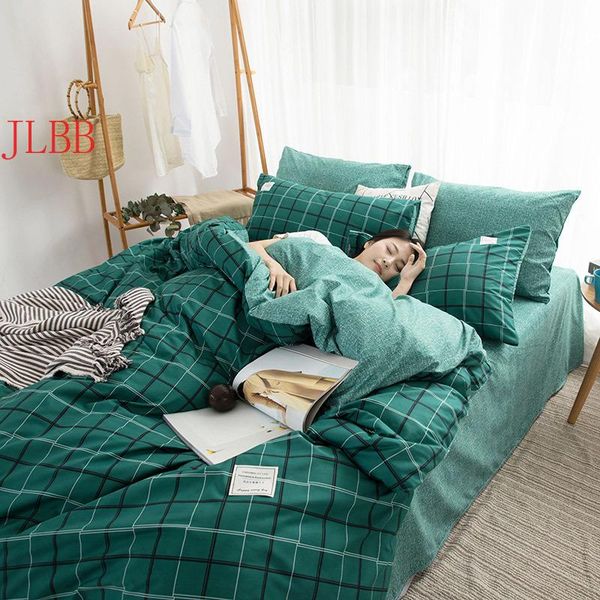 bedding sets washed cotton ab side set 2021 grid home linens geometic bedclothes japanese style soft flat sheet pillowcase 3/4pcs
bedding sets washed cotton ab side set 2021 grid home linens geometic bedclothes japanese style soft flat sheet pillowcase 3/4pcs
