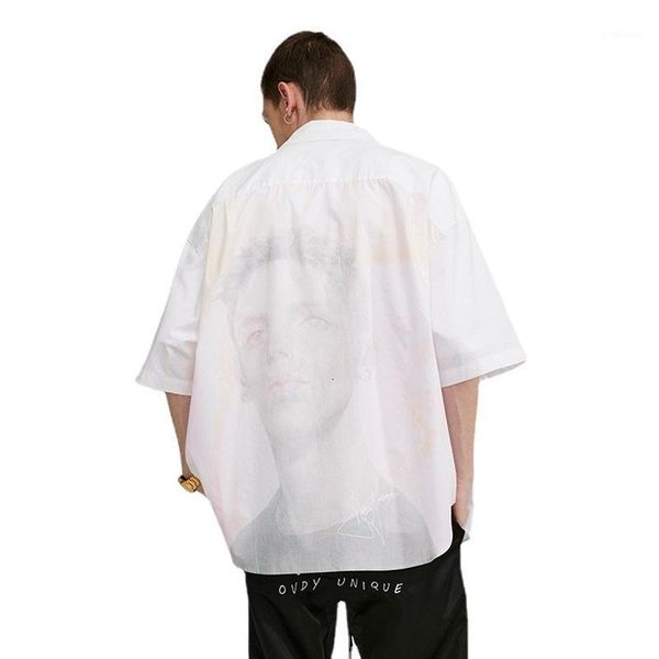 men's casual shirts star actual shooting models 2021 tide loose fashion tie-dye character print lapel short-sleeved shirt men, White;black
men's casual shirts star actual shooting models 2021 tide loose fashion tie-dye character print lapel short-sleeved shirt men, White;black