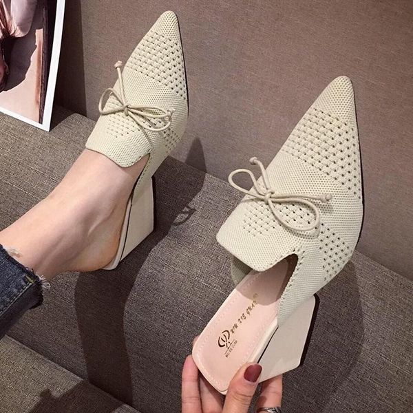 slippers breathable mules women weave chunky heels wedges slides ladies cover toe flipflops spike high, Black
slippers breathable mules women weave chunky heels wedges slides ladies cover toe flipflops spike high, Black