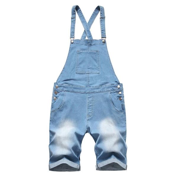 men's jeans light blue denim bib overalls shorts summer knee length slim for youth breeches
men's jeans light blue denim bib overalls shorts summer knee length slim for youth breeches