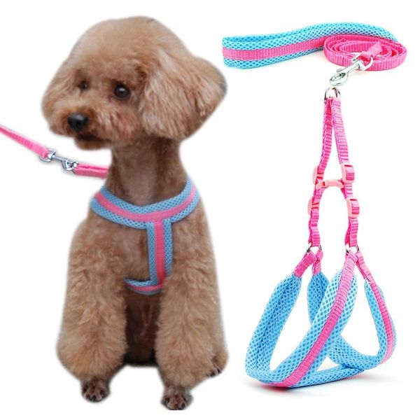 dog cat collar harness vest solid breathable mesh pet products dogs leash adjustable puppy small outdoor walking collars & leashes
dog cat collar harness vest solid breathable mesh pet products dogs leash adjustable puppy small outdoor walking collars & leashes