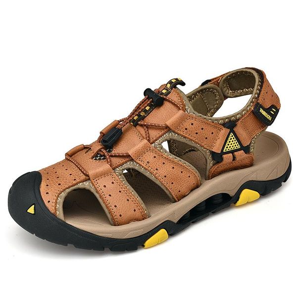 sandals mens men genuine leather rubber summer shoes casual gladiator outdoor non-slip sneakers sandalias, Black
sandals mens men genuine leather rubber summer shoes casual gladiator outdoor non-slip sneakers sandalias, Black