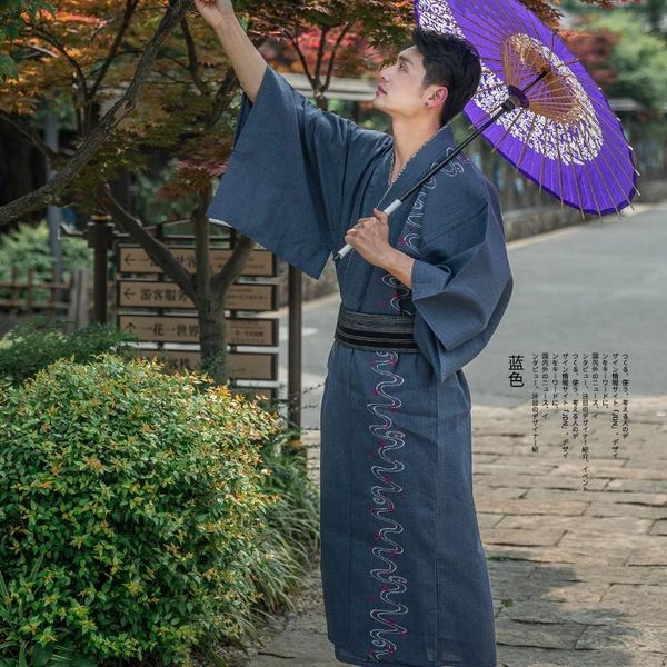 ethnic clothing japanese men kimono traditional yukata samurai cosplay costumes vintage male bathrobe gown loose haori stage show kimonos dr, Red
ethnic clothing japanese men kimono traditional yukata samurai cosplay costumes vintage male bathrobe gown loose haori stage show kimonos dr, Red