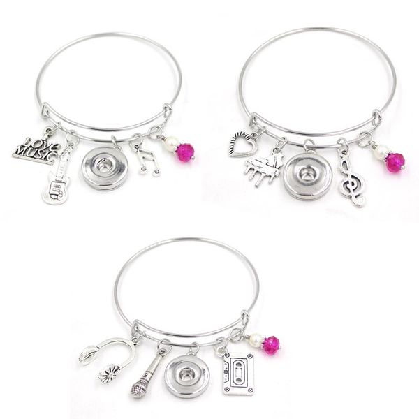 charm bracelets 10pcs wholesale arrival music jewelry dj note guitar piano bracelet snap for women gifts pulsera, Golden;silver
charm bracelets 10pcs wholesale arrival music jewelry dj note guitar piano bracelet snap for women gifts pulsera, Golden;silver