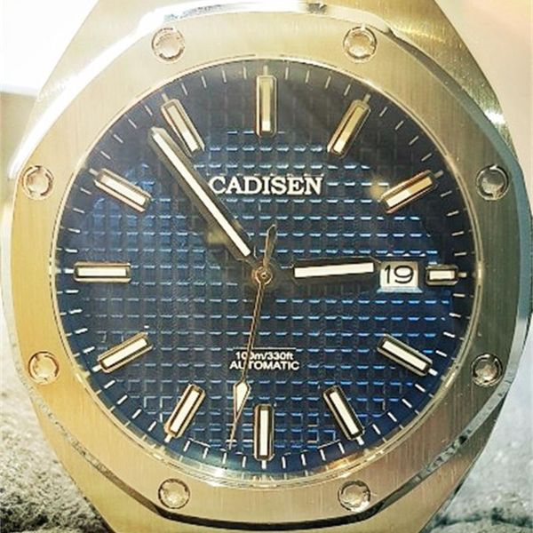 wristwatches cadisen-men's watch men's sapphire glass mechanical stainless steel waterproof analog clock, Slivery;brown
wristwatches cadisen-men's watch men's sapphire glass mechanical stainless steel waterproof analog clock, Slivery;brown