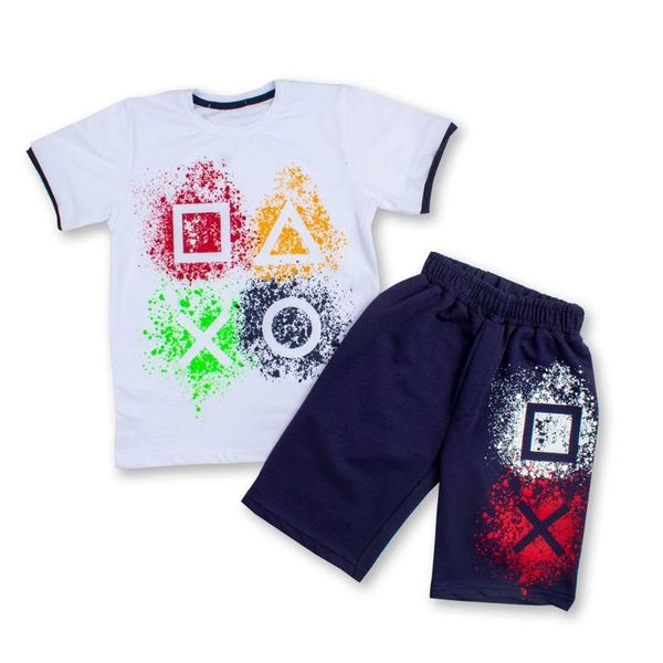 clothing sets baby kids children boy geometry print t-shirt and short set 2 pcs suit casual sportswear outfits 3 colors, White
clothing sets baby kids children boy geometry print t-shirt and short set 2 pcs suit casual sportswear outfits 3 colors, White