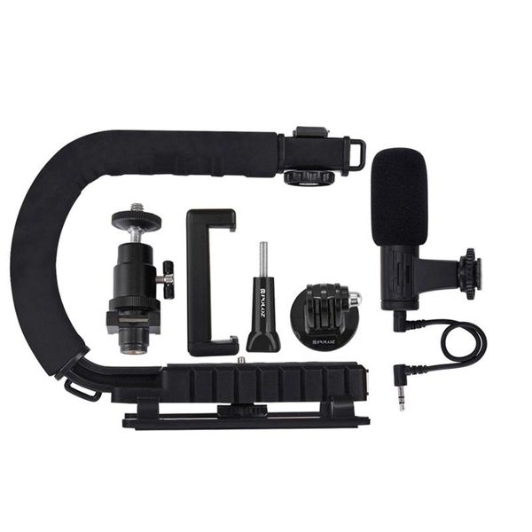 tripod heads puluz pkt3011 u/c shape portable handheld dv bracket stabilizer video microphone kit for all slr camera
tripod heads puluz pkt3011 u/c shape portable handheld dv bracket stabilizer video microphone kit for all slr camera