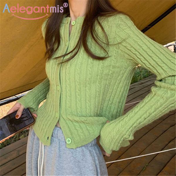 aelegantmis korean style short knitted sweaters cardigan women o-neck thin female cropped twisted crop ropa mujer 210607, White
aelegantmis korean style short knitted sweaters cardigan women o-neck thin female cropped twisted crop ropa mujer 210607, White