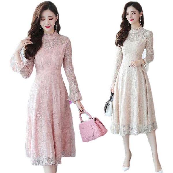casual dresses autumn winter plus size pink vintage lace midi women elegant bodycon black dress party long sleeve runway vestidos e411, Black;gray
casual dresses autumn winter plus size pink vintage lace midi women elegant bodycon black dress party long sleeve runway vestidos e411, Black;gray