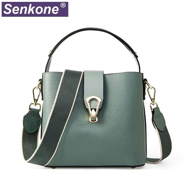 shoulder bags genuine leather handbag women classic design ladies green black totes female bucket hand bag wide strap
shoulder bags genuine leather handbag women classic design ladies green black totes female bucket hand bag wide strap